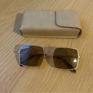 Crap Eyewear - Gold rectangular sunglasses in great condition!